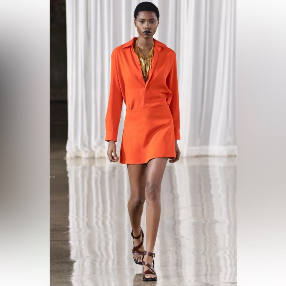 ZARA HIGH WAIST MINI SKIRT ZW COLLECTION